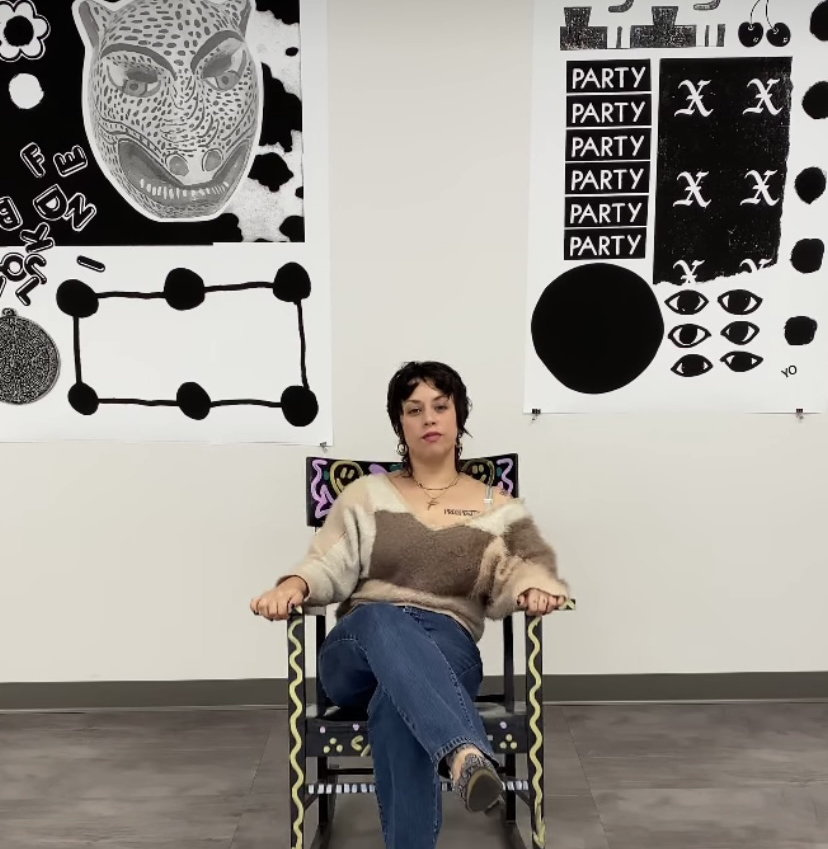 Julia Arredondo in her studio