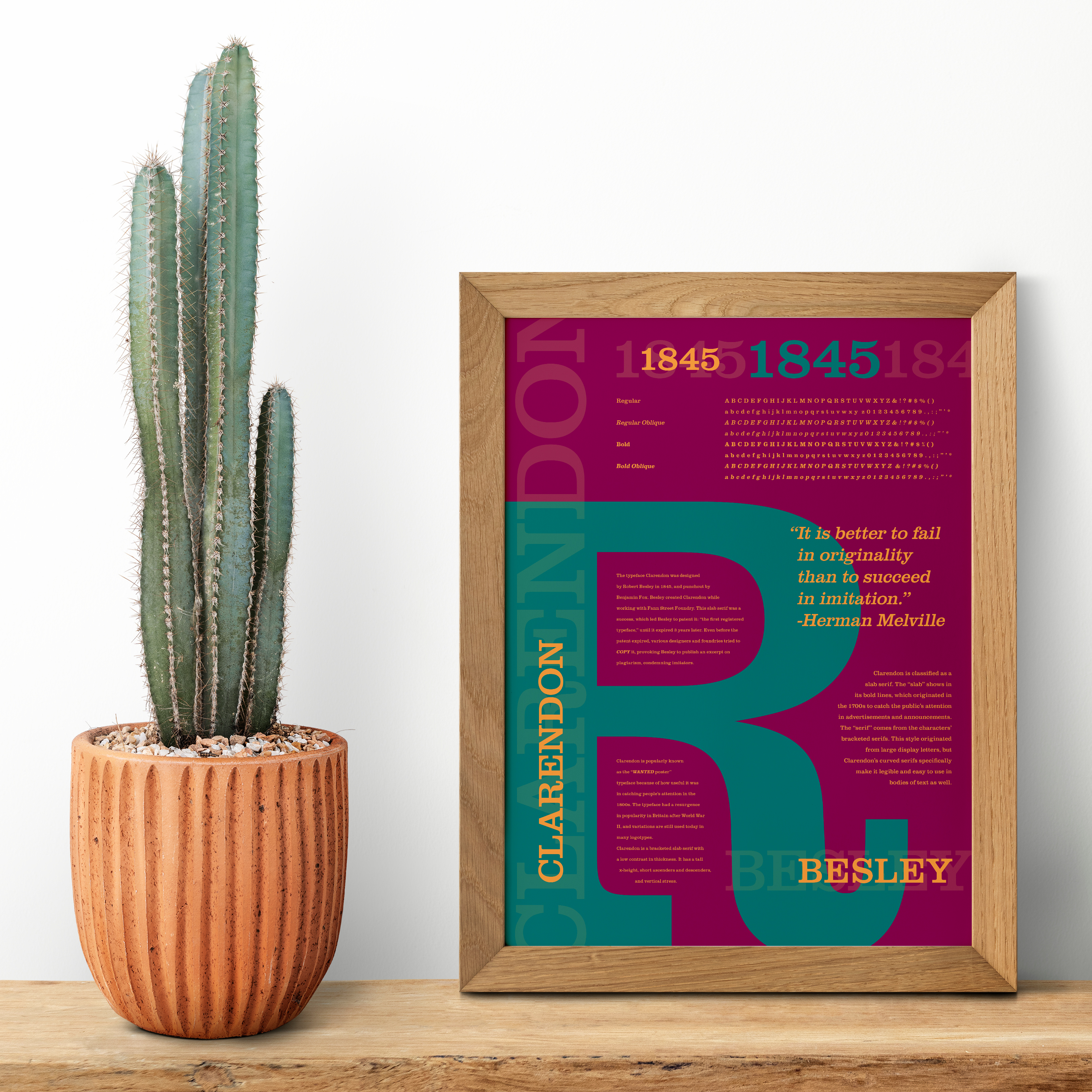 Type specimen poster